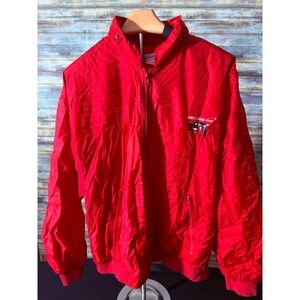 Celebrity Cruises‎ Windbreaker Jacket Size S Red Excellent Nautical Logo Zip Up